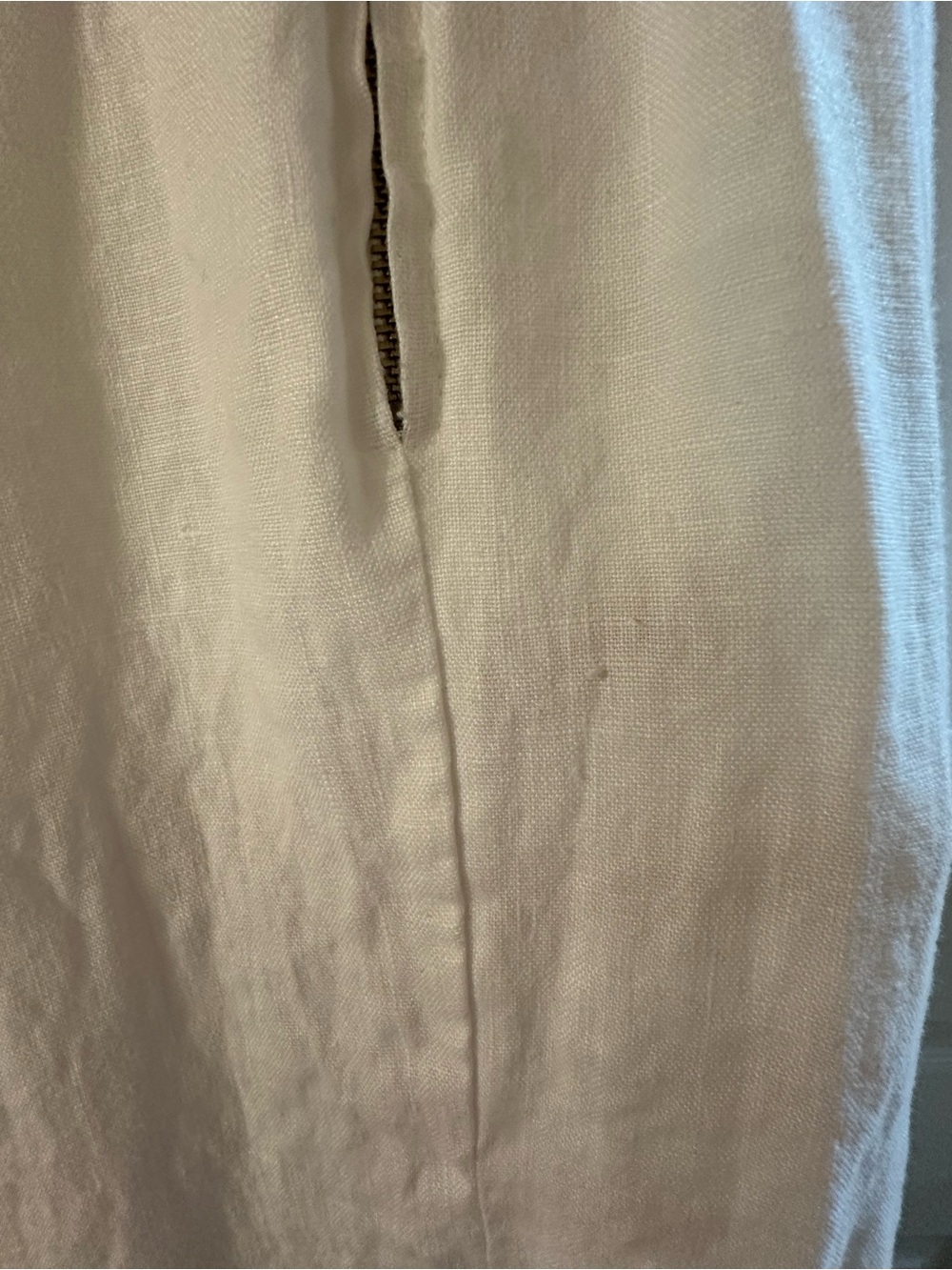 Reformation Belgium White Puff-Sleeve Linen Midi Dress - Picture 5 of 6